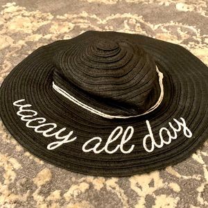 Vacay all day floppy beach sun hat